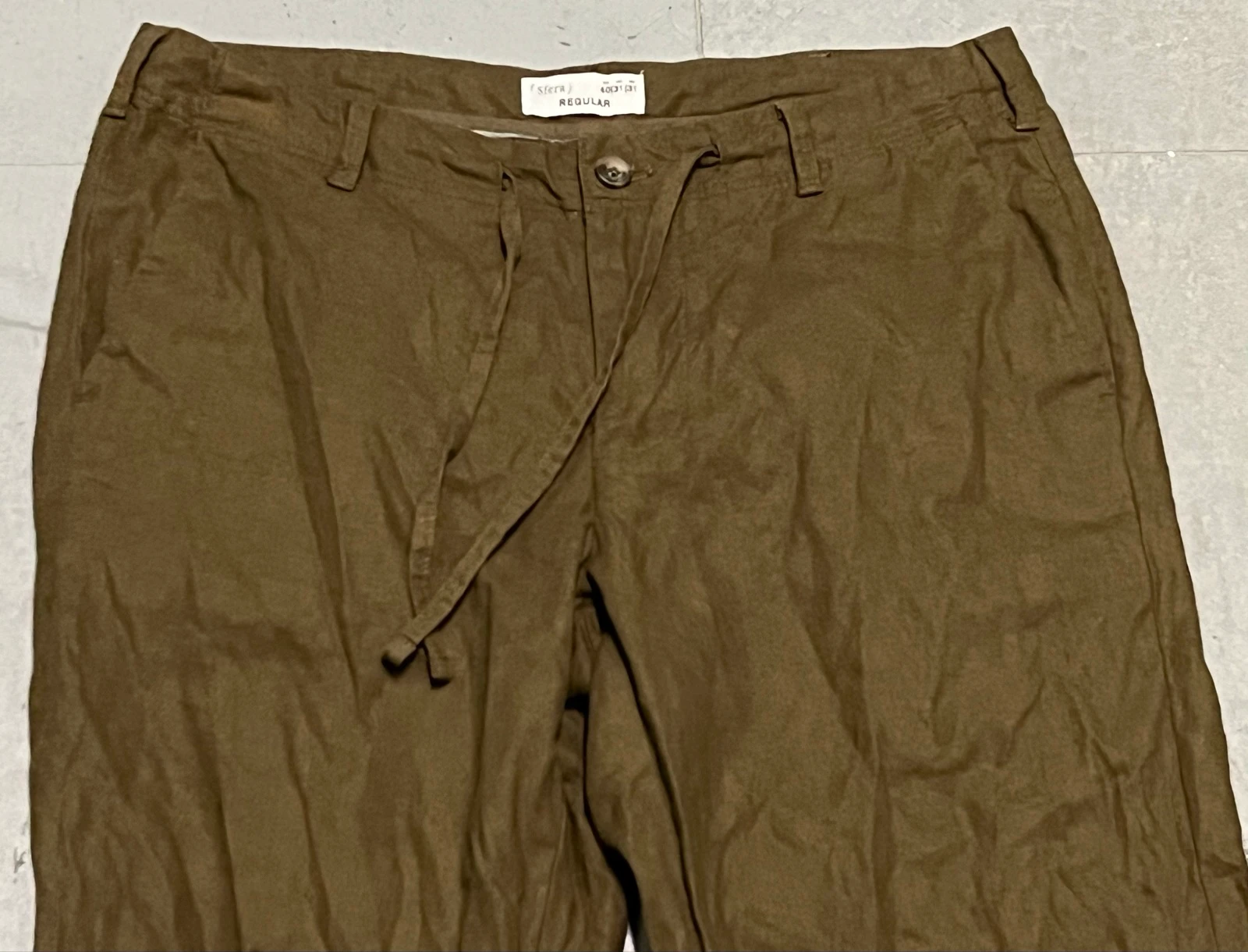 Cotton linen khaki pants – photo 10